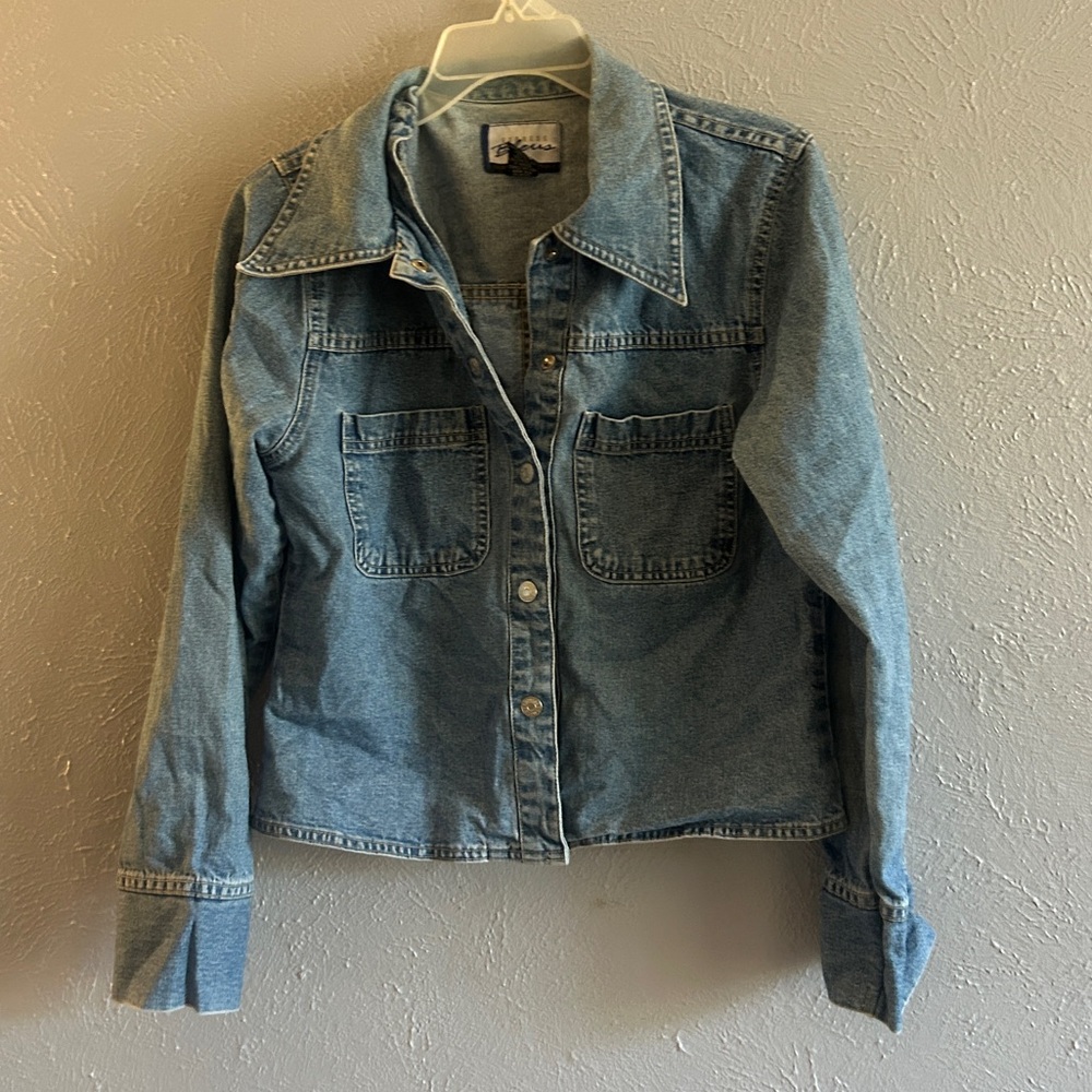 Denim button down heavy Over shirt